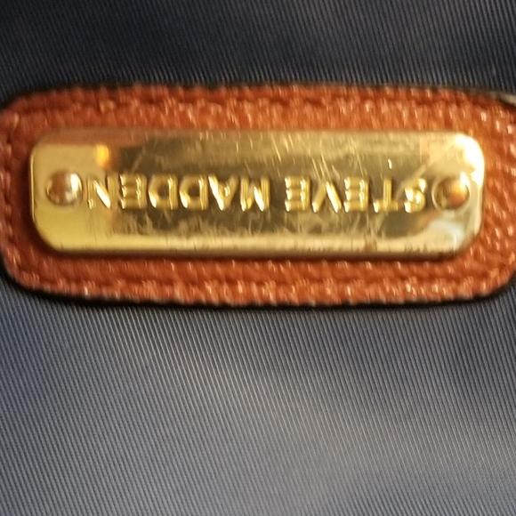 Steve Madden blue microfiber purse - Picture 6 of 8